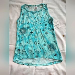 Pink sparkle big girl tank top size 14-16